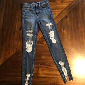 ‼️SOLD‼️ AE Super Stretch High Rise Jegging 🦅